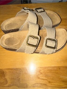 Skechers Kids Tan Double-Buckle Strappy Sandals